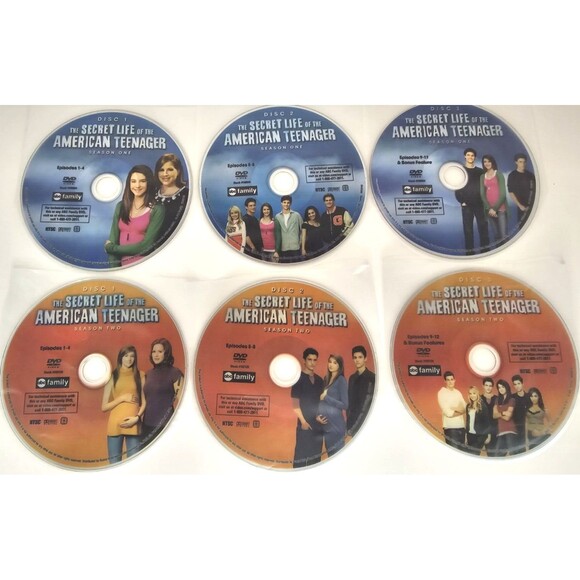 The Secret Life Of The American Teenager TV Series Season 1 & 2 DVD DISC ONLY - Picture 2 of 3